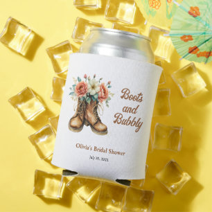 Rustic Boots and Bubbly Western Bridal Shower  Can Cooler