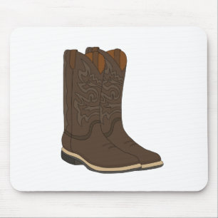 Rustic Boots Mouse Pad