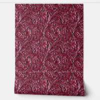 Rustic Bordeaux tooled leather 