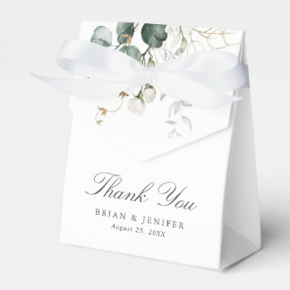 Rustic Botanical Eucalyptus Greenery Wedding Favour Box