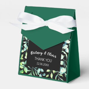 Rustic Botanical Eucalyptus Greenery Wedding Favour Box