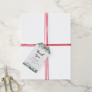 Rustic Botanical Eucalyptus Greenery Wedding Gift Tags