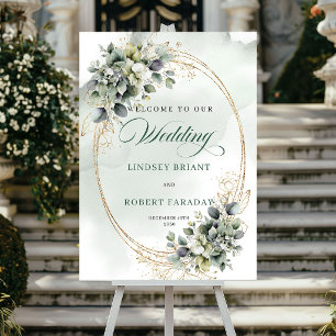 Rustic Botanical Eucalyptus Welcome Poster
