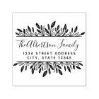 Rustic Botanical Family Name Return Address