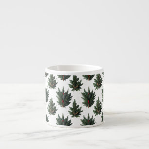 Rustic Botanical Pine Fan Espresso Mug