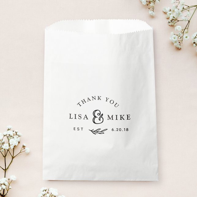 Rustic Botanical Wedding Bridal Shower Favour Bag (Creator Uploaded)