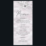 rustic botanics Wedding Dinner Menu Invitation<br><div class="desc">Our dreamy floral collection features acrylic brush strokes in blush and sky blue with grey foliage illustrations that bring romantic feel to all items spread over wedding necessities,  office supplies and personal items.</div>