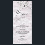 rustic botanics Wedding Dinner Menu Invitation<br><div class="desc">Our dreamy floral collection features acrylic brush strokes in blush and sky blue with grey foliage illustrations that bring romantic feel to all items spread over wedding necessities,  office supplies and personal items.</div>