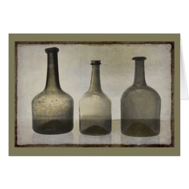 Rustic Bottles Still Life Art (Front Horizontal)