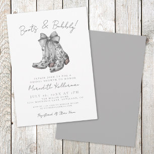 Rustic Bow Country Bridal Shower Invitation