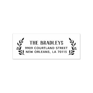 Rustic Branch Return Address Stamp