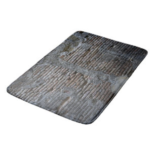Rustic Brick Stone Wall Napoli 1 Bath Mat