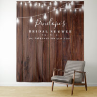 Rustic Bridal Shower Backdrop, Photoprop