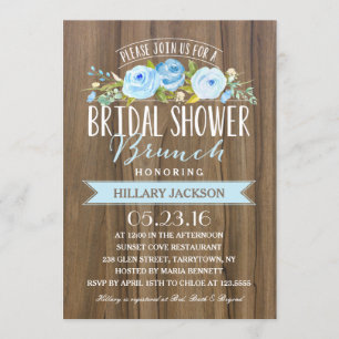 Rustic Bridal Shower   Bridal Shower Invitation