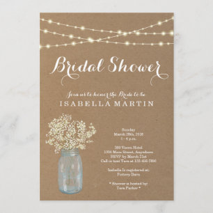 Rustic Bridal Shower Invitation