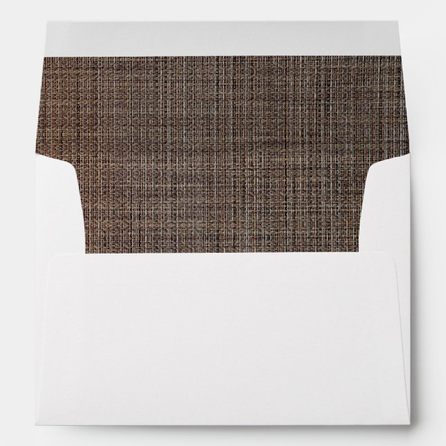 Rustic Brown Background Envelope (Back (Bottom))
