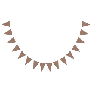 Rustic Brown Bunting Banner