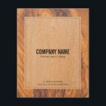 Rustic brown faux wood texture flyer<br><div class="desc">Image of rustic aged faux wood texture. Matching business card holders and business card. If you need any assistance customising,  changing colour,  or anything else to any of my designs,  contact ArtOnWear designer.</div>