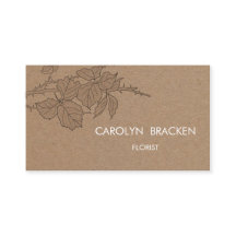 Rustic Brown Kraft Paper Leaves