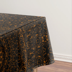 Rustic Brown Mandala with Western Charm Tablecloth