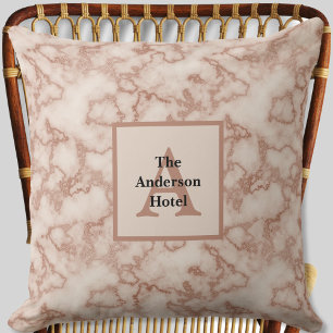 Rustic Brown Marble - Neutral Decor Cushion