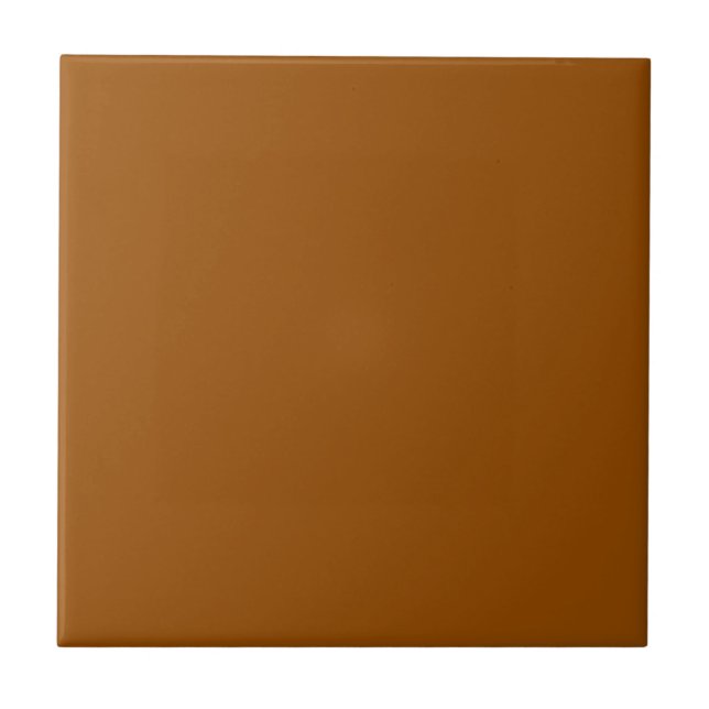 Rustic Brown Solid Colour | Classic Elegant Ceramic Tile (Front)