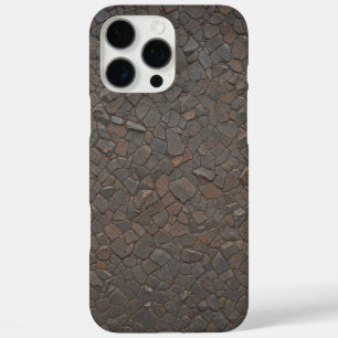 Rustic Brown Stone Mosaic Natural Rock Texture iPhone 16 Pro Max Case