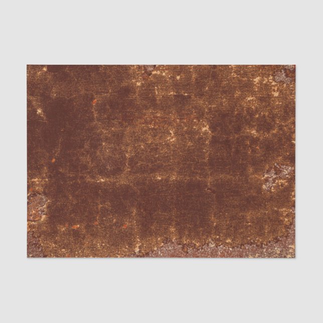 Rustic Brown Texture Country Vintage Grunge Tissue Paper (Front)