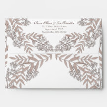 Rustic Brown Wedding Vintage Botanical