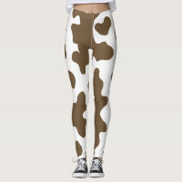 Rustic Brown  & White Cow Print Country Western