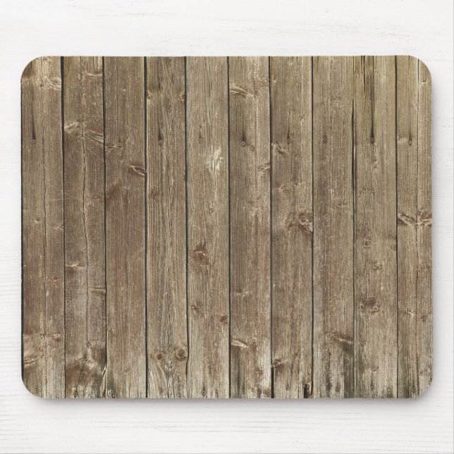 Rustic Brown Wood Handsome  Mouse Pad (Front)