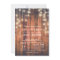 Rustic Brown Wood String Lights Wedding