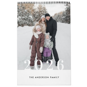 Rustic Buffalo Check 2026 Photo Calendar