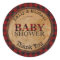 Rustic Buffalo Plaid Baby Shower Personalised