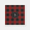 Rustic Buffalo Plaid Pattern Monogrammed Initial