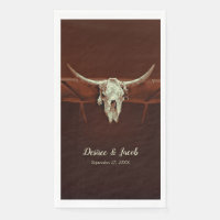 Rustic Bull Skull Wedding Brown Country Western