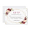 Rustic Burgundy Blush Floral Gold Glitters RSVP