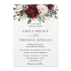 Rustic Burgundy Blush Pink Floral Greenery Wedding