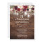 Rustic Burgundy Floral Lights 50th Anniversary