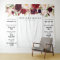 Rustic Burgundy Marsala Wedding Backdrop