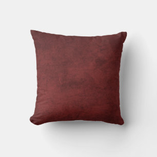 Rustic Burgundy Red Cushion