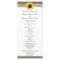 Rustic Burlap and Sunflower Wedding Program