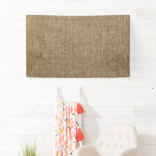 Rustic Burlap Banner – Nature-Inspired Custom 