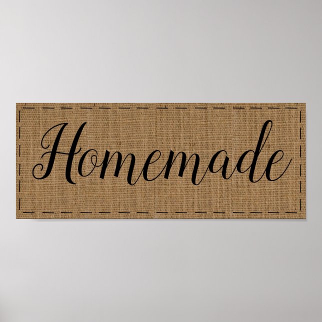 Rustic Burlap Homemade Country Decor (Front)