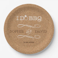 Rustic Burlap I DO BBQ Engagement Party