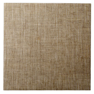rustic burlap nature pattern ceramic tile