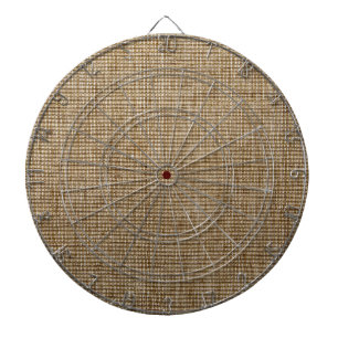 rustic burlap nature pattern dartboard