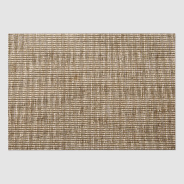 rustic burlap nature pattern tissue paper (Front)