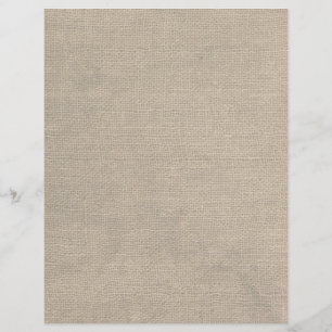 Rustic Burlap Print Custom Letterhead