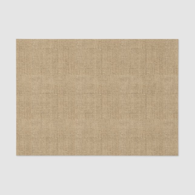 Rustic Burlap Print Tissue Paper (Front)